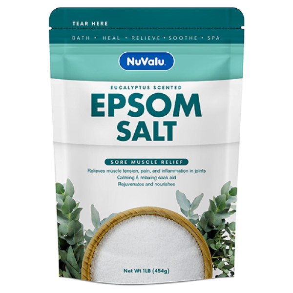 NuValu Epsom Salt Sore Muscle Relief 454g