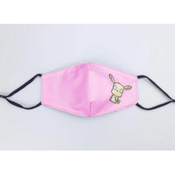 Okioki Antibacterial Reusable Washable Face Mask Kids Size Pink Colour