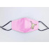 Okioki Antibacterial Reusable Washable Face Mask Kids Size Pink Colour