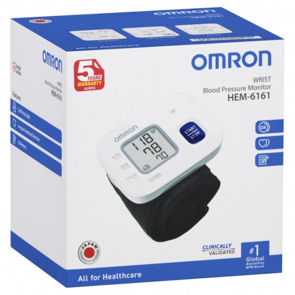 Omron Wrist Blood Pressure Monitor HEM-6161