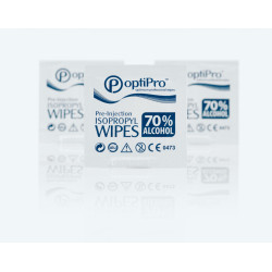 OptiPro 70% Alcohol Pre-injection Isopropyl Swabs 100 Packets