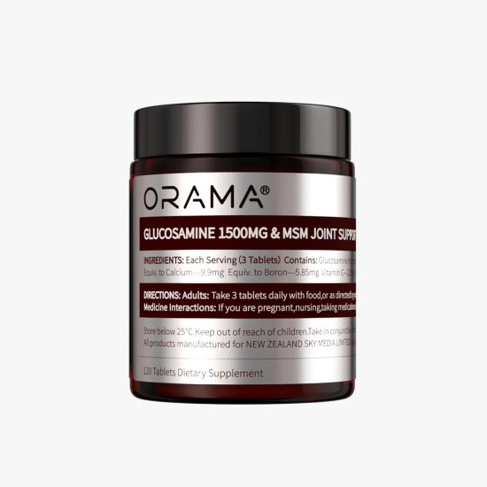 ORAMA Glucosamine 1500mg & MSM Joint Support 120 Tablets - Premium Joint Formula