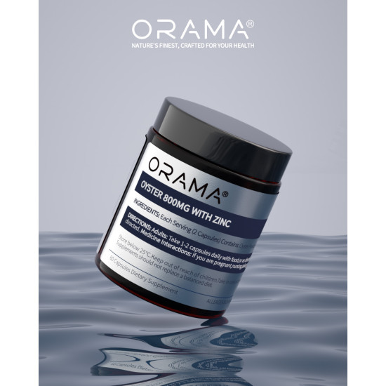ORAMA Oyster 800mg with Zinc 60 Capsules