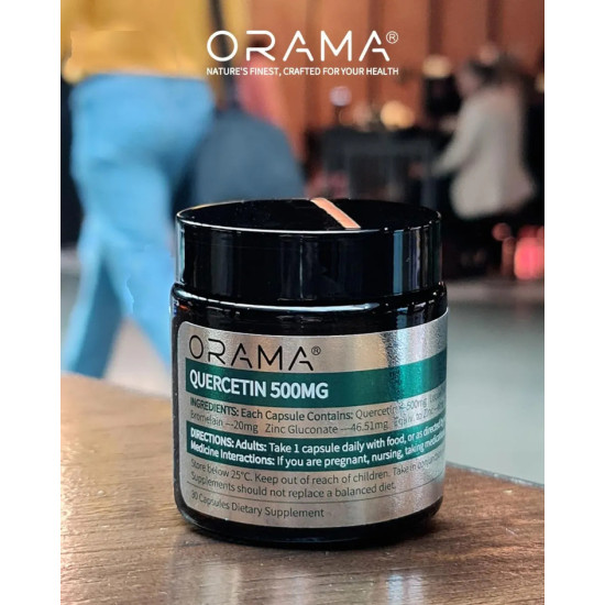 ORAMA Quercetin 500mg 30 Capsules - Premium Breathing Formula