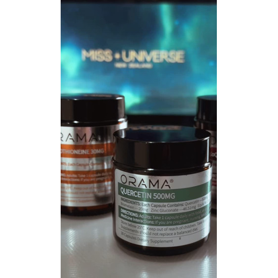ORAMA Quercetin 500mg 30 Capsules - Premium Breathing Formula