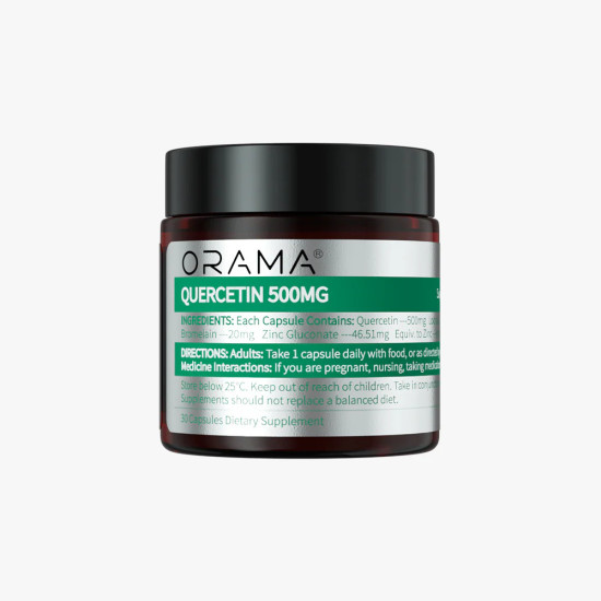 ORAMA Quercetin 500mg 30 Capsules - Premium Breathing Formula