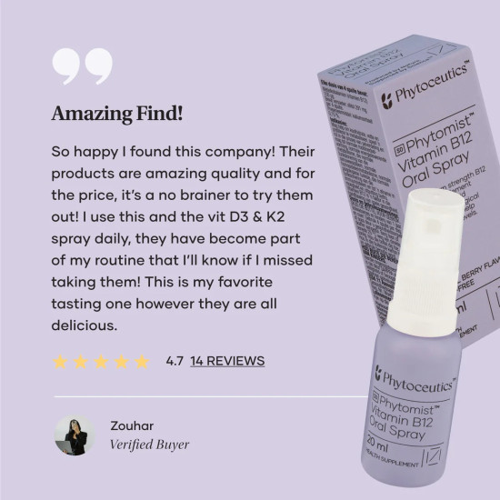 Phytomist Vitamin B12 Oral Spray Methylcobalamin 20ml