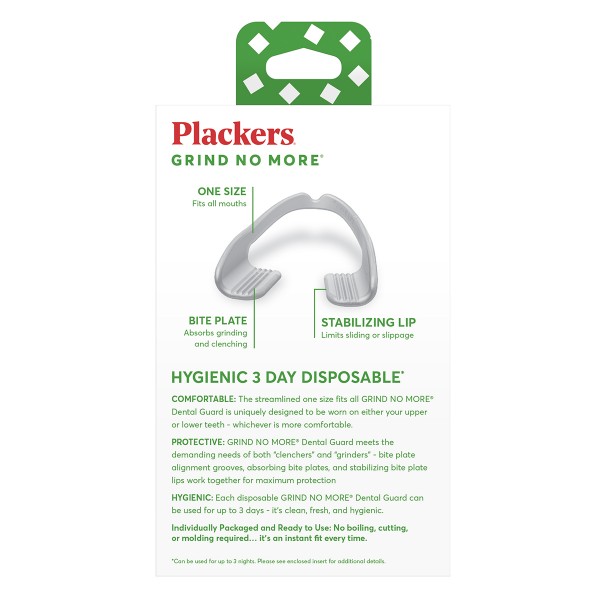 Plackers Grind No More Dental Nights Guards 10 Pk
