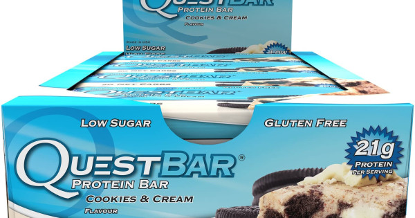 Quest Protein Bar (12 per box) Cookies & Cream - Birkenhead ...