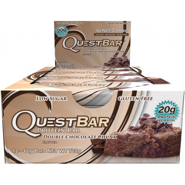 Quest Protein Bar (12 per box) - Double Chocolate Chunk