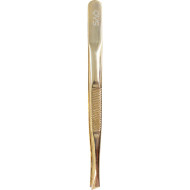 QVS Slant Tip Tweezers Gold