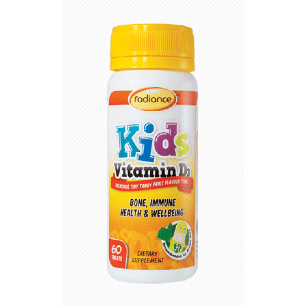 Radiance Kids Vitamin D3 Chewable 60 Tablets - Birkenhead ...