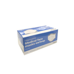 Reynard Medical Face Masks Ear Loop Disposable 3 PLY ASTM Level 2 Masks 50 Pieces