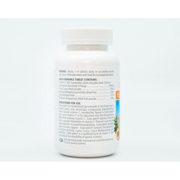 Sanderson Ester-Plex Vitamin C 600mg Orange Chewable 220 Tablets