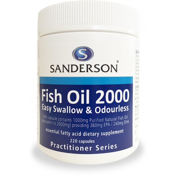 Sanderson Fish Oil 2000mg 220 Capsules