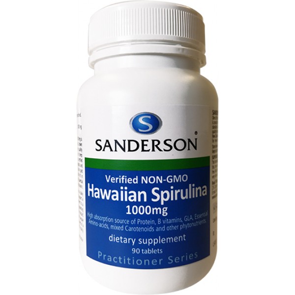Sanderson Hawaiian Spirulina 1000mg 90 Tablets