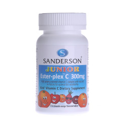 Sanderson Junior Ester-plex C 300mg Orange 110 Chewable Tablets
