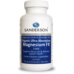 Sanderson Organic Magnesium FX 120 Tablets