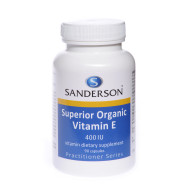 Sanderson Superior Organic Vitamin E 400iu 90 Capsules