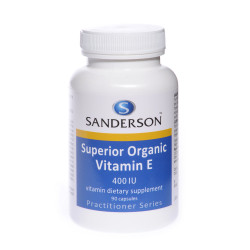 Sanderson Superior Organic Vitamin E 400iu 90 Capsules