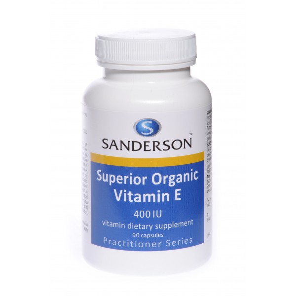 Sanderson Superior Organic Vitamin E 400iu 90 Capsules