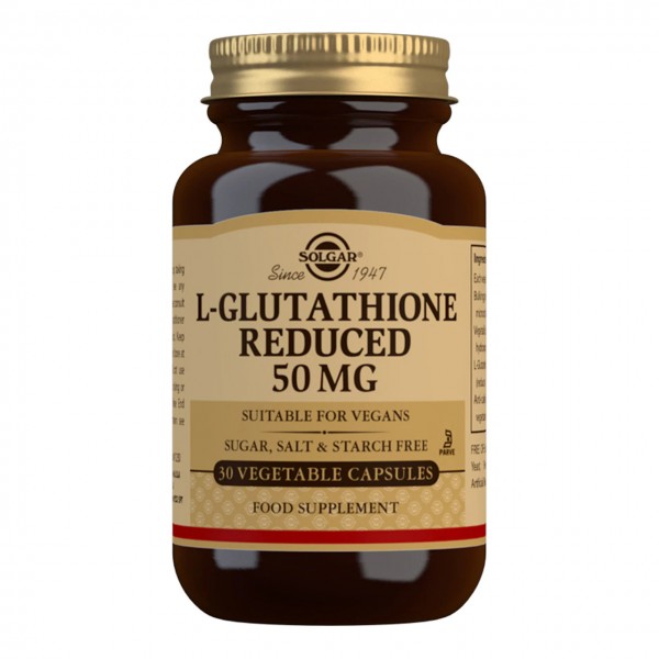 Solgar L-Glutathione Reduced 50mg Capsules