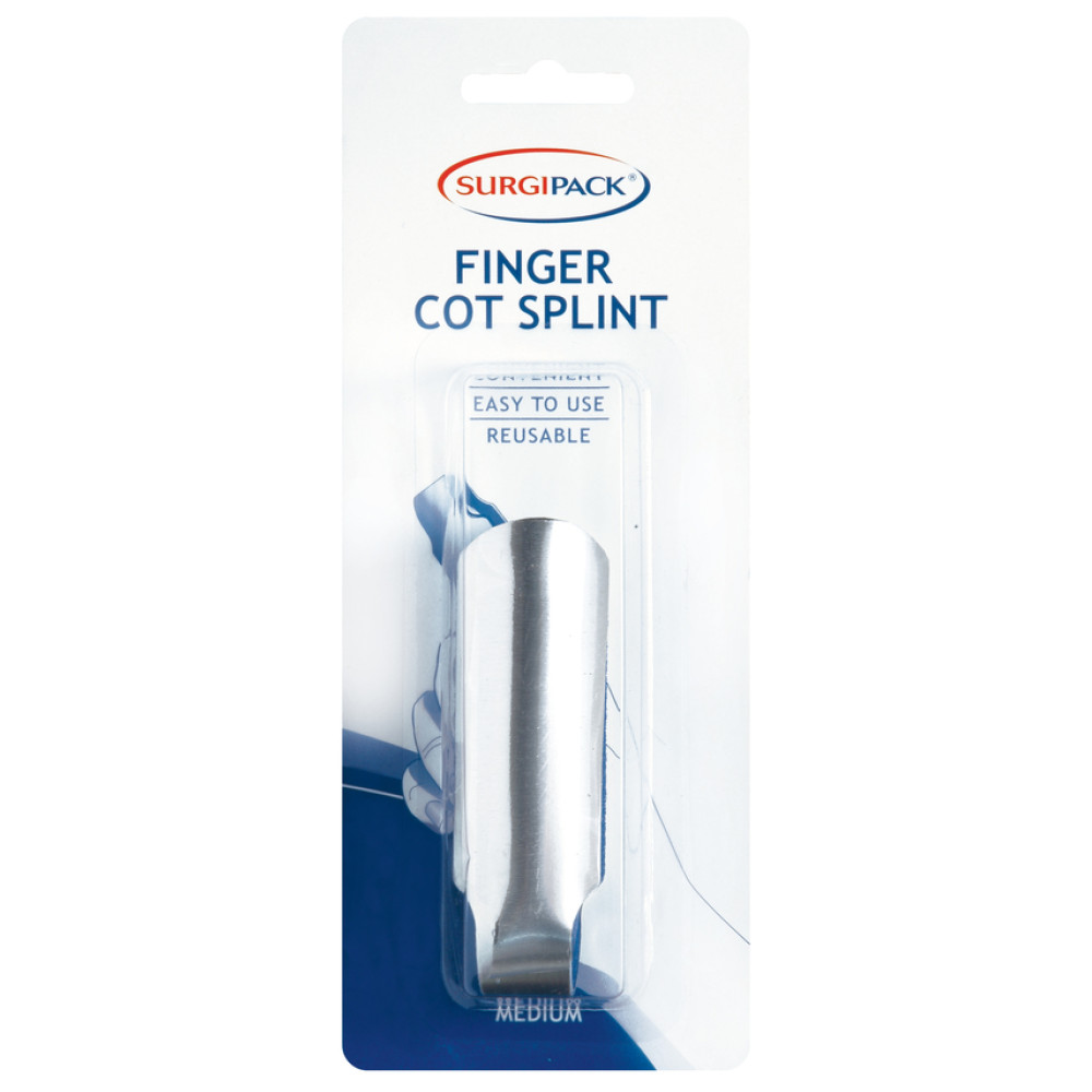 SurgiPack Finger Cot Splint Medium Size Birkenhead Health