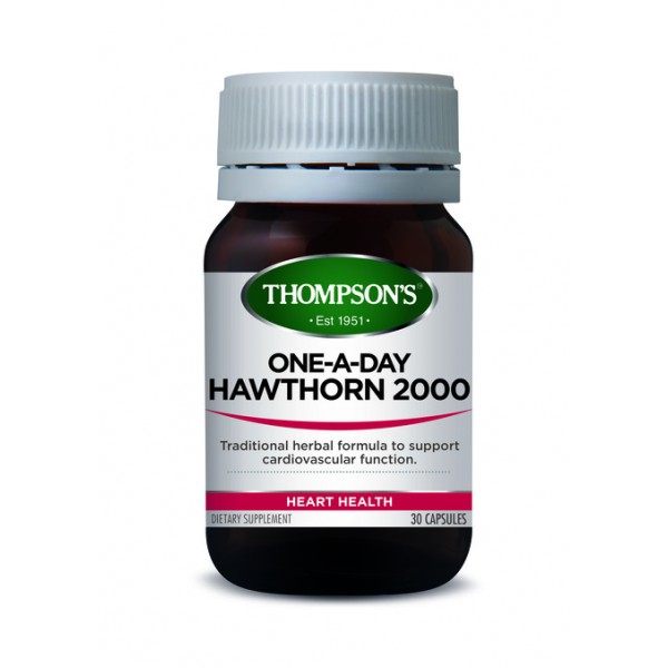 Thompson's Hawthorn 2000 One-A-Day 30 Capsules