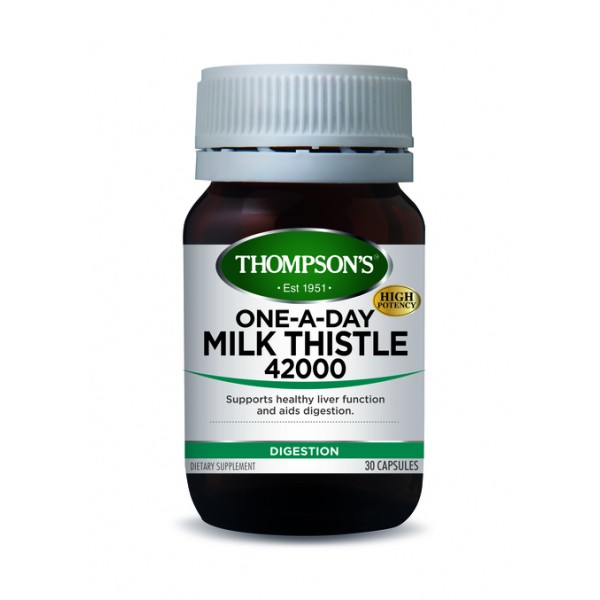 Thompson's Milk Thistle 42000mg One-A-Day 30 Capsules