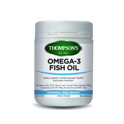 Thompson's Omega 3 Fish Oil High Strength 1500mg 200 Capsules