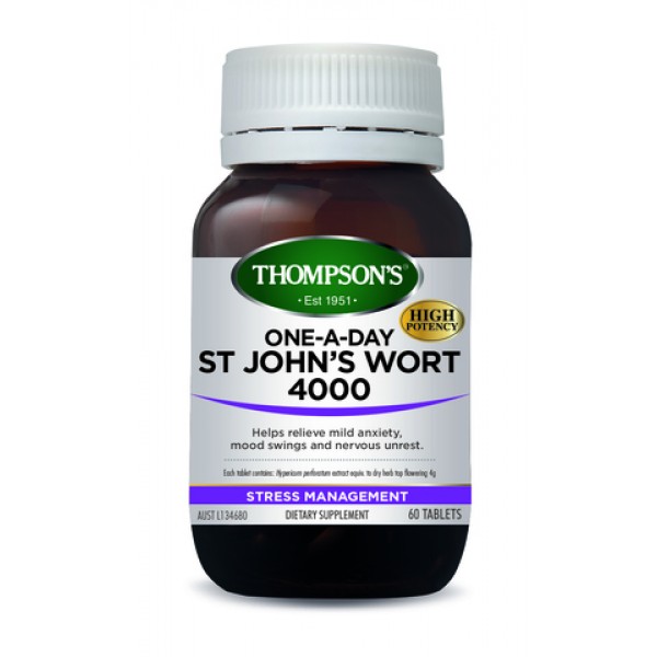 Thompson's St John's Wort 4000 One-A-Day 60 Tablets