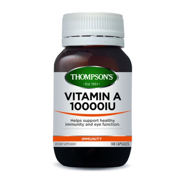 Thompson's Vitamin A 10,000IU 100 Capsules