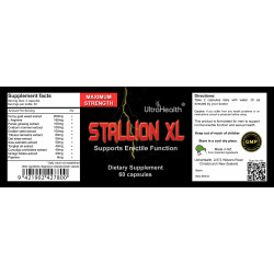 Ultra Health Stallion XL Erectile Health 60 Capsules