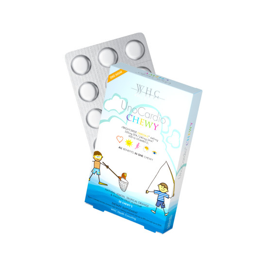 WHC UnoCardio Chewy 30 Softgels - Omega 3 + Vitamin D3 For Children